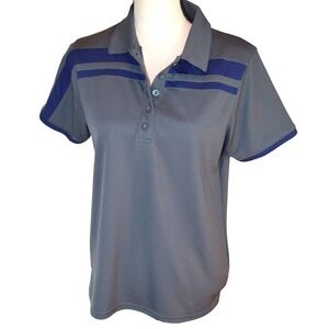 Ladies Holloway Dry-Excel Grey Golf Polo, Size Medium